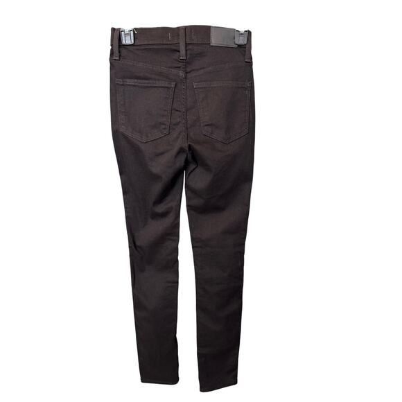New MADEWELL Women's Black Frost Stretch Tall 10" High-Rise Skinny Jeans Size 24 - Picture 5 of 9